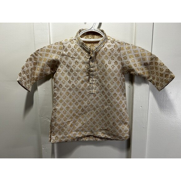 J. Infants By Junaid Jamshed Gold Kurta Pakistan 12 Month - Picture 1 of 7